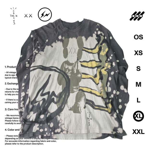 캑터스잭 X 프라그먼트 X 카우스 XL사이즈 롱슬리브