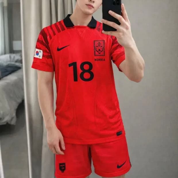 나이키 대한민국 국가대표 이강인 18번 홈 유니폼