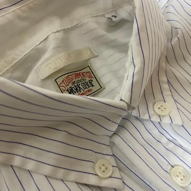 아워레가시x스투시 스트라이프 셔츠
