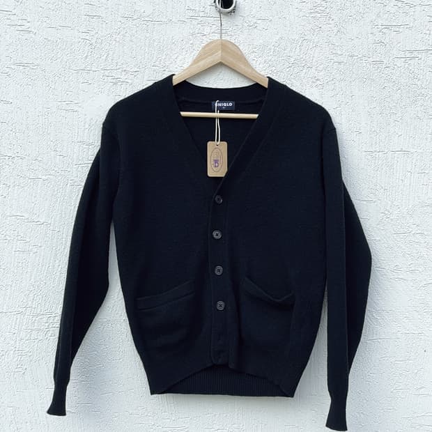 VINTAGE 유니클로 재팬 블랙 가디건