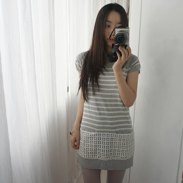 Sacai luck knit dress