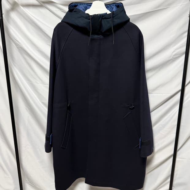 [S+급/48] 발렌티노 오버핏 롱 패딩 후드 자켓 블랙