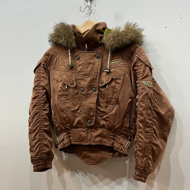 ELLESSE 엘레쎄 셔링 크롭 봄버자켓 우먼즈 