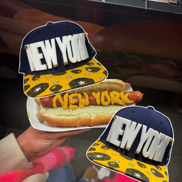 I ❤️NEWYORK 아크릴로고 스터드 스냅백