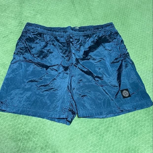 스톤아일랜드 스윔팬츠 파우더블루 xl