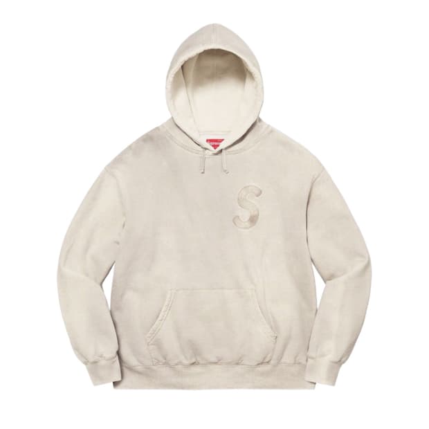 슈프림 23ss 오버다이드 S로고 후디 M