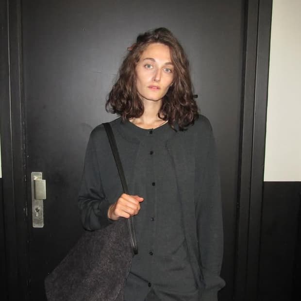S) A.ta double layerd cardigan