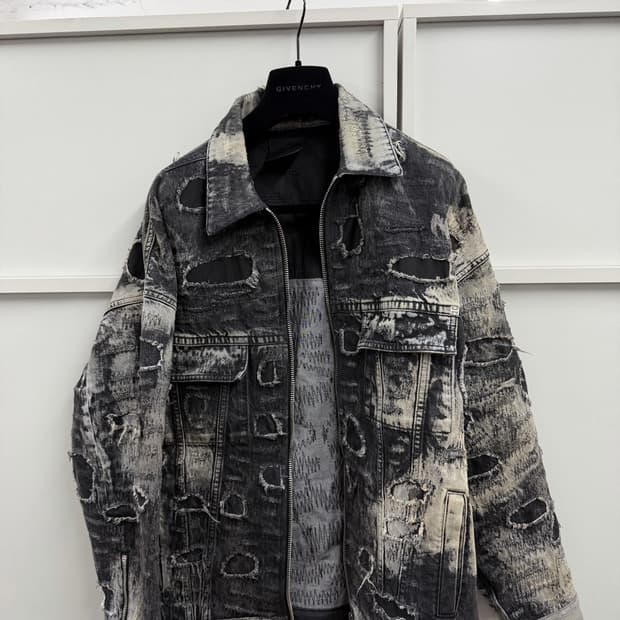 지방시 데미지드 데님 자켓 L