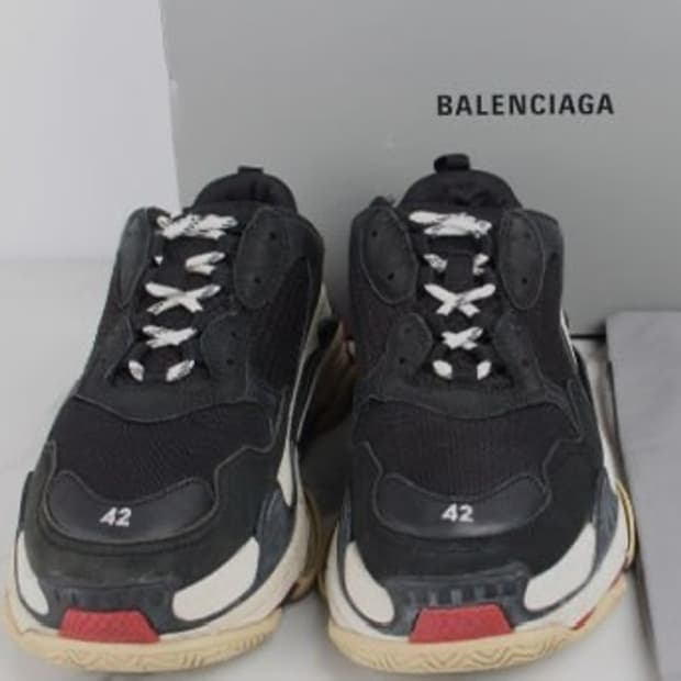 (정품)발렌시아가 트리플S size:42 검빨 상태7/10