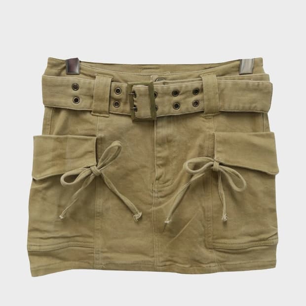 Y2k 벨티드 미니스커트 64489