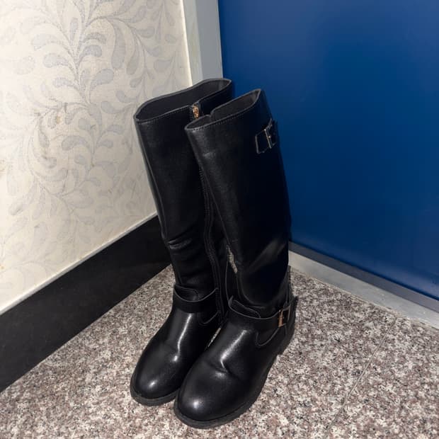 블랙 롱부츠 230