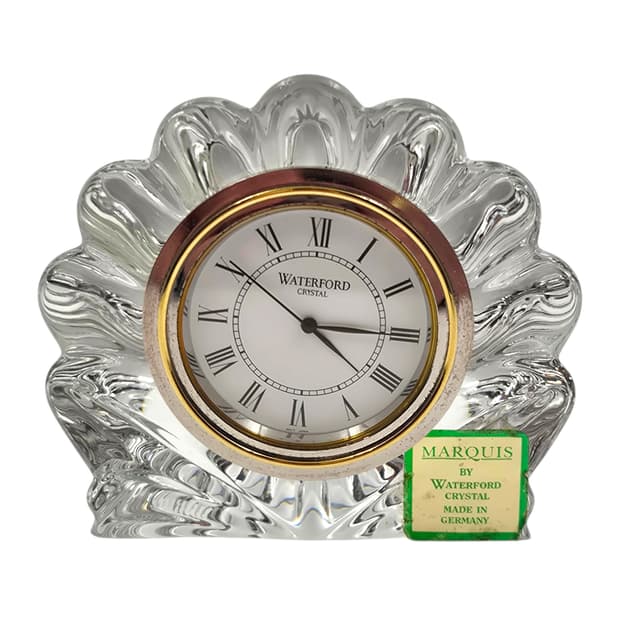 90s 독일 리드 크리스탈 조개 탁상 시계