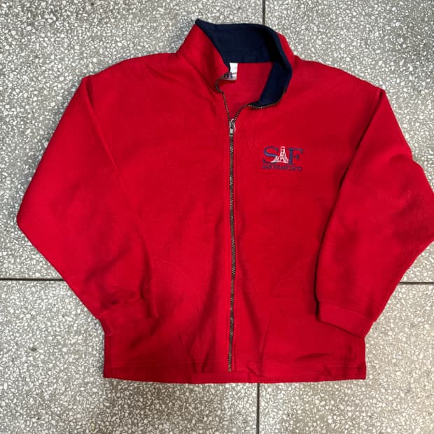 90s model t made in usa 미국 빈티지 플리스 후리스