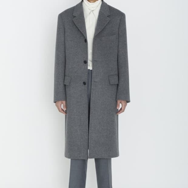 [L]20fw mngu 체스터필드 코트 그레이