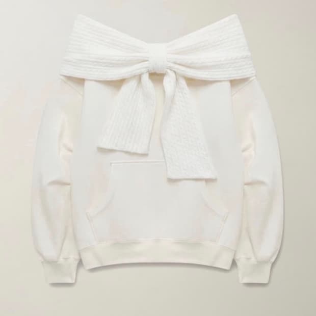 더티스 리본후드 아이보리