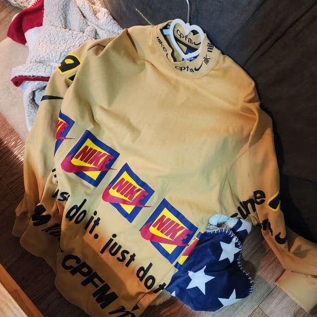 나이키 X CPFM 로고 프린트 맨투맨