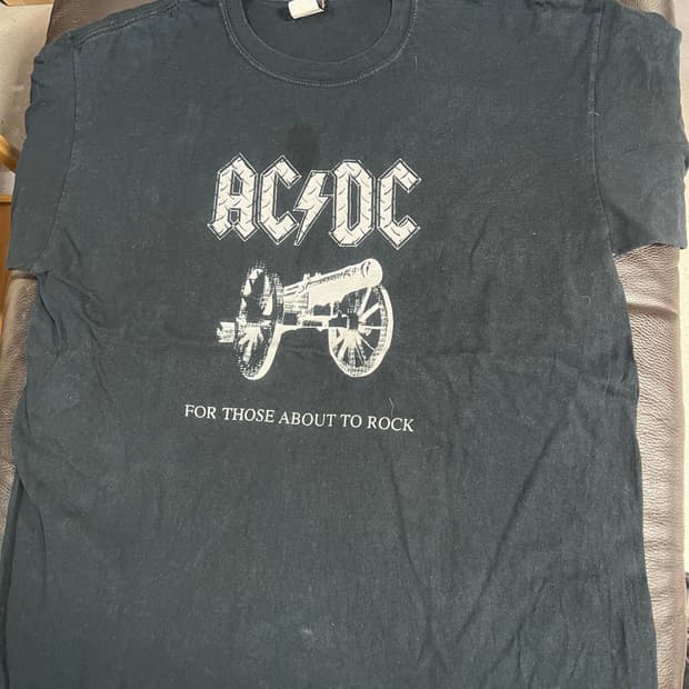 Usa ACDC 블랙 티셔츠