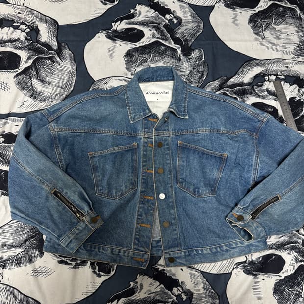 앤더슨벨 데님 여성 숏자켓 M사이즈 