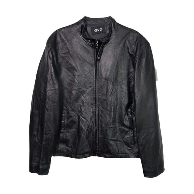 GV2 블랙 리얼 양가죽 자켓 L