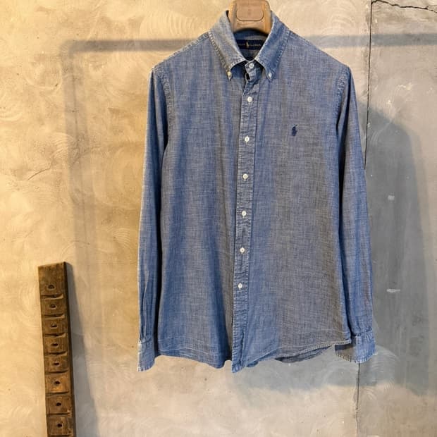 폴로 랄프로렌 샴브레이 버튼다운 셔츠 100