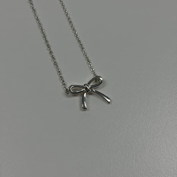 티파니앤코 리본 보우 목걸이