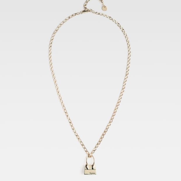 자크뮈스 치키토백 펜던트 체인 목걸이 (라이트골드)