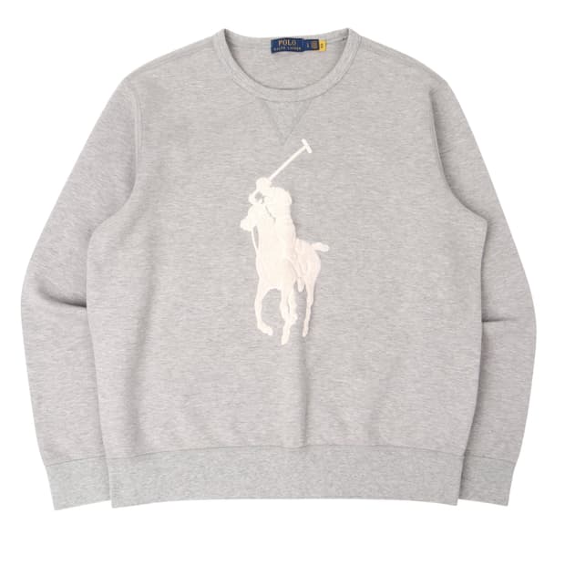 폴로 랄프로렌 빅포니 헤더 그레이 스웻셔츠