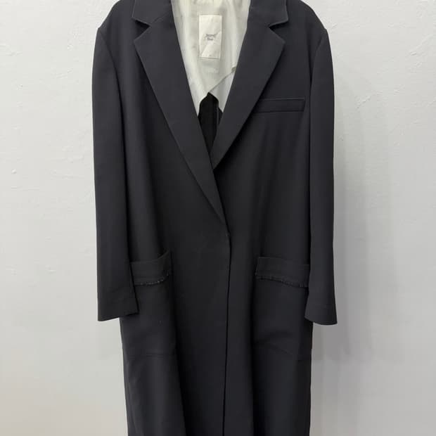 정품) 2nd floor 세컨플로어 블랙 롱자켓 66