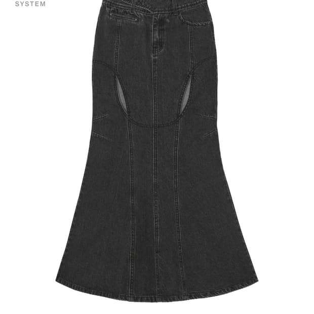 구해요!) 오호스 Mermaid Slit Denim Skirt CH 2