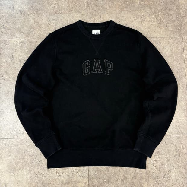 GAP 기모 맨투맨 블랙 #csz03
