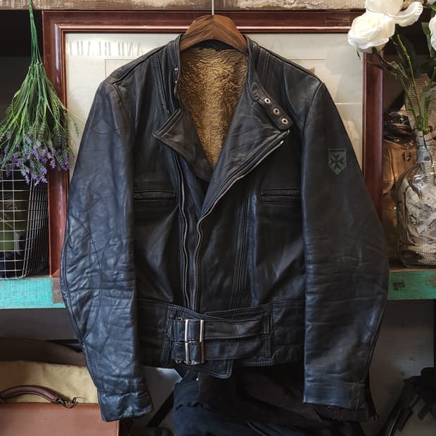 80s 빈티지 가죽자켓 독일 모터사이클 라이더 자켓 라이더 자켓 