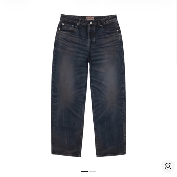 [32] 스투시 데님 빅 올 진 빈티지 워시 블루