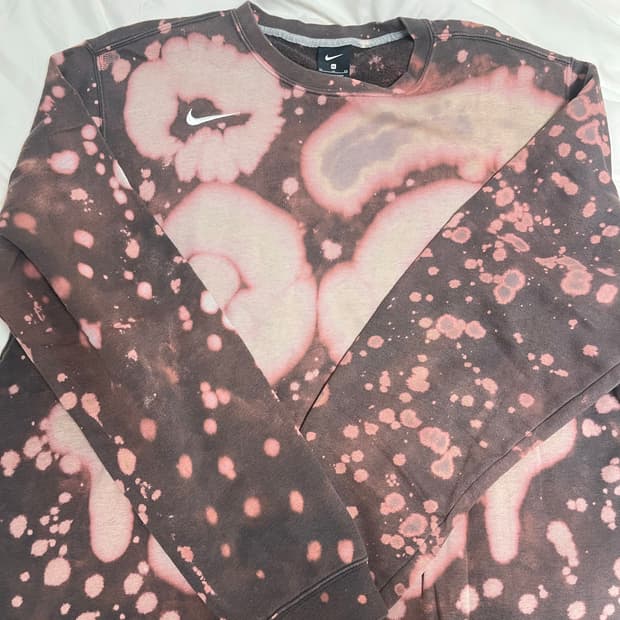 나이키 나염 워시 맨투맨