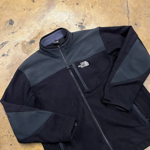 [정품/L] 노스페이스 블랙 플리스 자켓 b14