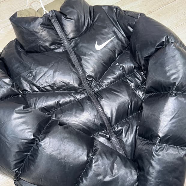 나이키 크롭 패딩