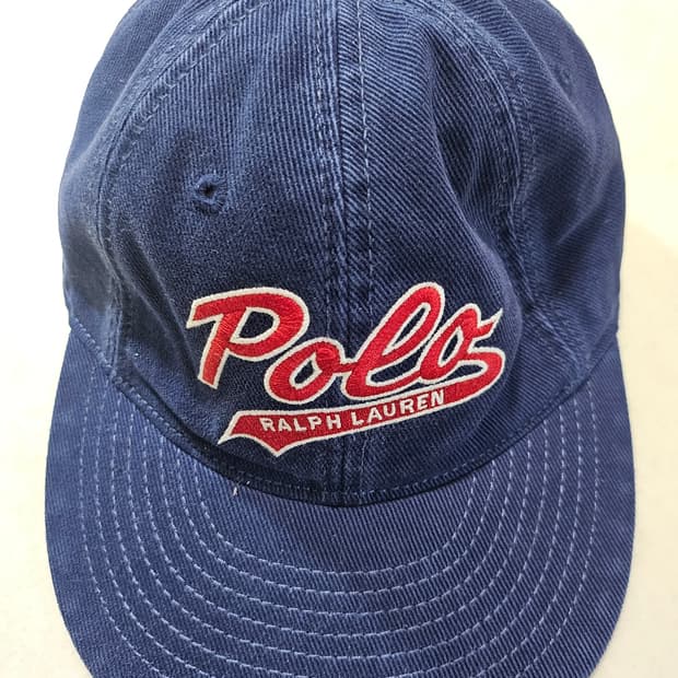 폴로 로고 워시 트윌 볼캡