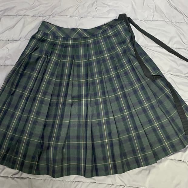 빈티지 일본 교복 레이어드 치마 (남녀공용)