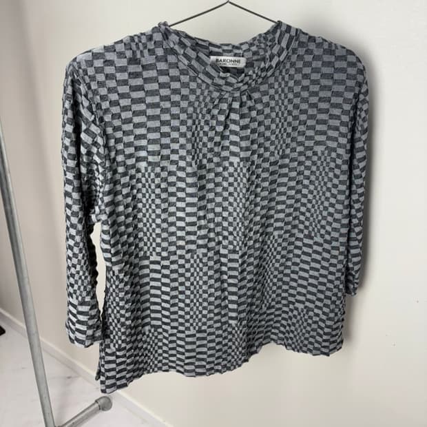 BARONNE 체크 패턴  티셔츠