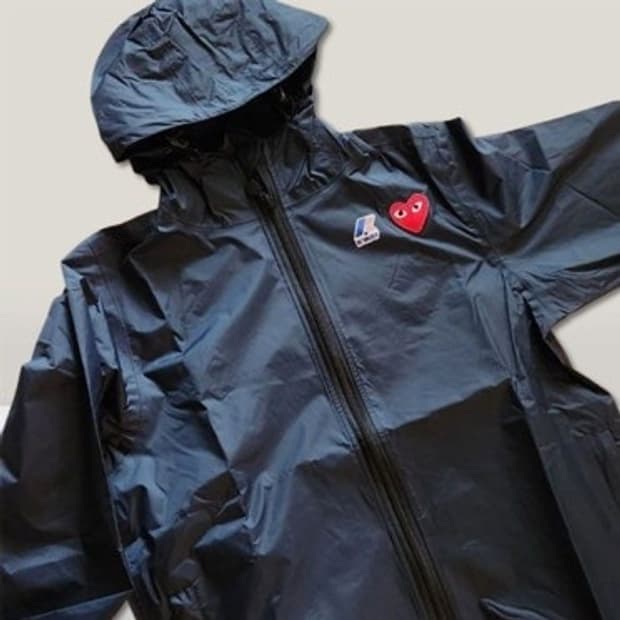꼼데가르송 X 케이웨이 네이비 바람막이