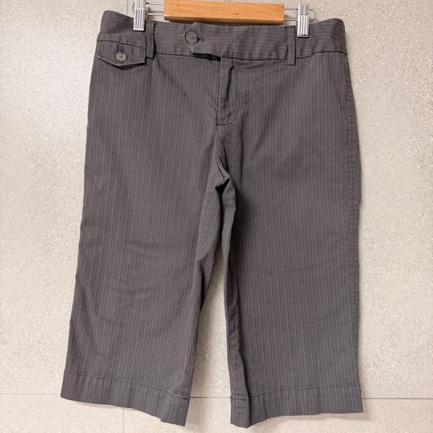 갭 스트라이프 6부 여자 카프리 반바지 6사이즈