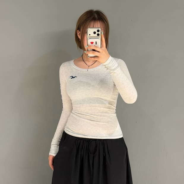 Hollister arm lettering long sleeve