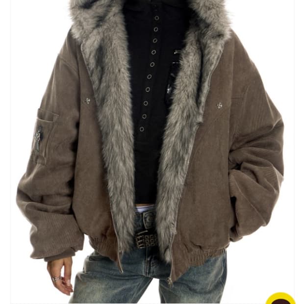 아사키프레자키 퍼자켓 m-gray