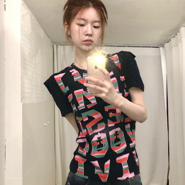 비비안웨스트우드 펑크 프린팅 반팔 티셔츠