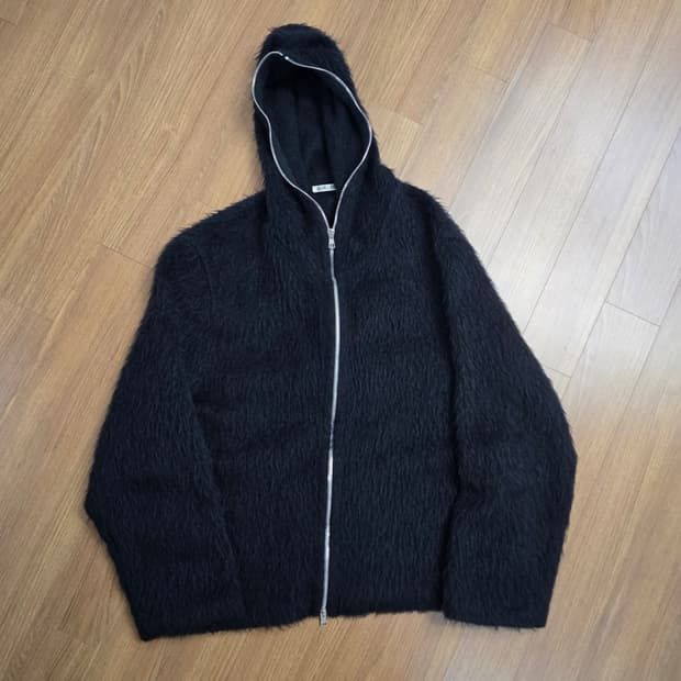 (48) 아워레가시 모헤어 풀집업 자켓 블랙