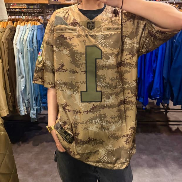 [IM]NFL X NIKE NFL NO.1 Newton 반팔져지 카모
