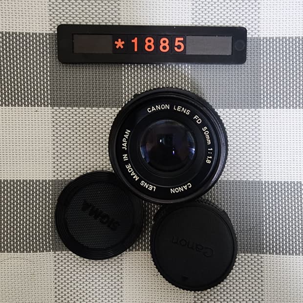 캐논 FD 마운트 50mm 1.8 단렌즈