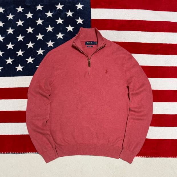 폴로랄프로렌 피마코튼 하프집업 Polo Ralph Lauren kint