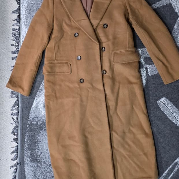 쥬크 ZOOC 울캐시미어 카멜 롱 코트 55