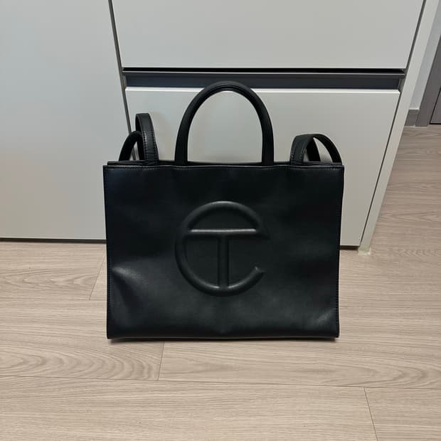 텔파 미디움 백 블랙 쇼핑백 쇼퍼백 토트백