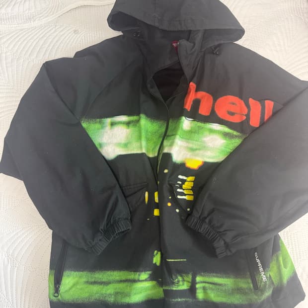 [L] 슈프림 하이 덴시티 코튼 필드 자켓 헬 - 23FW